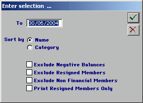 member balances